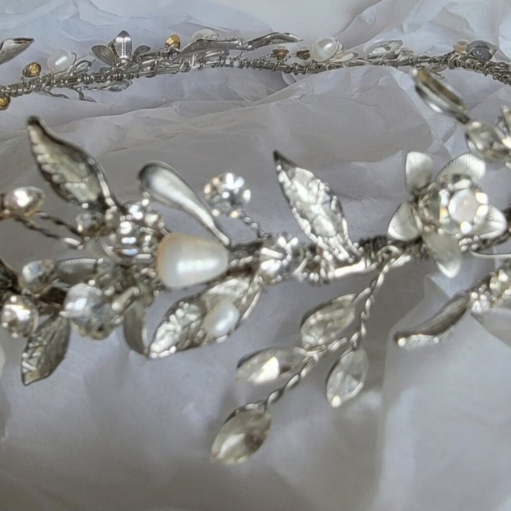 Silver Bridal Headpiece
